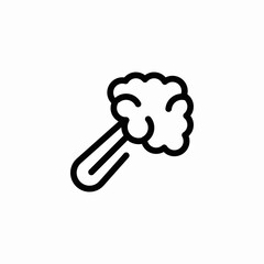 raw broccoli icon sign vector