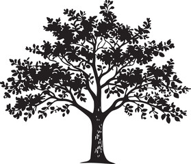 Obraz premium Tree Silhouette Bundle – 6 Designs