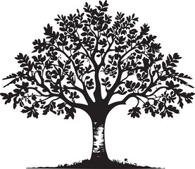 Obraz premium Tree Silhouette Bundle – 6 Designs