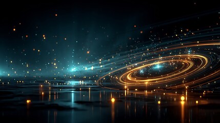 Abstract Galaxy Space Nebula Background.
