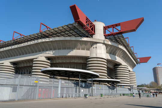 San Siro stadium in Milan. home of Inter Milan and AC Milan