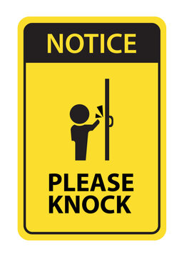 please knock sign