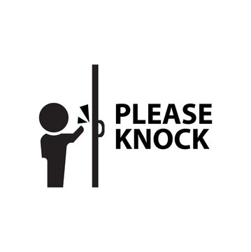 please knock sign