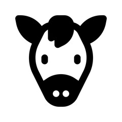 horse line icon