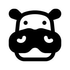 hippo line icon