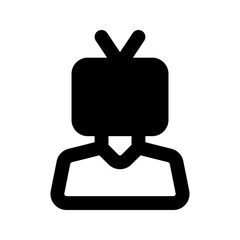 Obraz premium journalist line icon