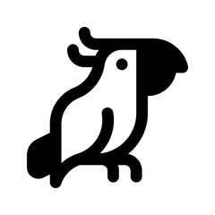 parrot line icon