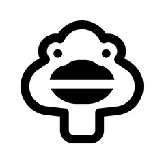 ostrich line icon