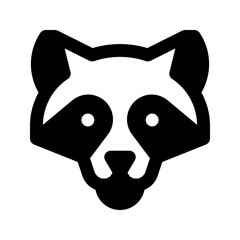 racoon line icon