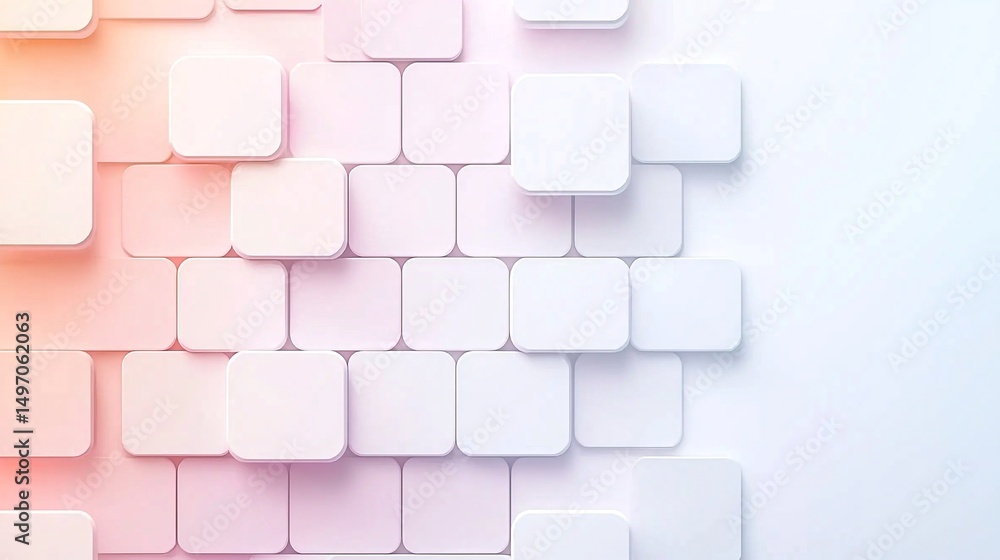 Aufkleber pastel gradient square pattern background