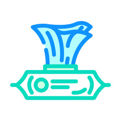 moist toilet paper wipes color icon vector illustration