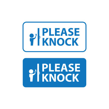 please knock sign