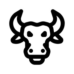 bull line icon