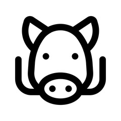 boar line icon