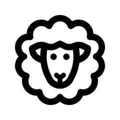 sheep line icon