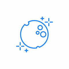 full moon icon sign vector