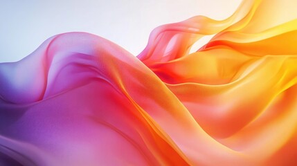 Obraz premium Abstract colorful fabric draped in soft waves