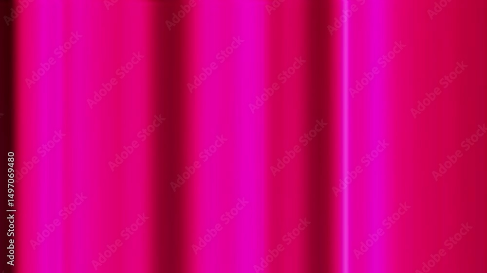 Poster flowing fuchsia fabric: abstract silk texture with dynamic light and shadow movement