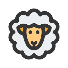sheep line fill icon