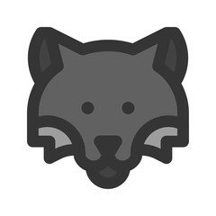 wolf line fill icon
