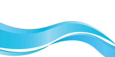 Blue and white business wave banner background. vector