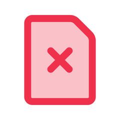 Obraz premium error line fill icon