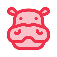hippo line fill icon