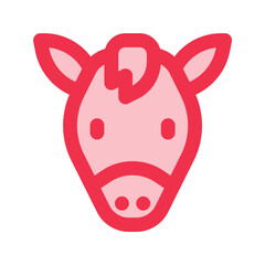 horse line fill icon
