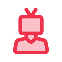 journalist line fill icon