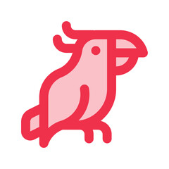 parrot line fill icon