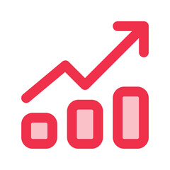 statistics line fill icon