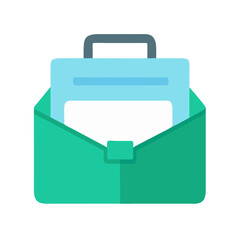 Briefcase Opened Slightly
