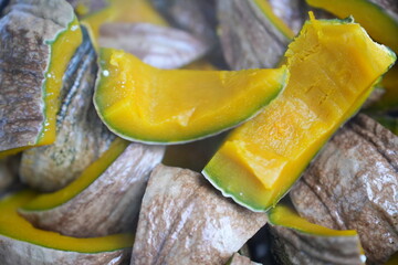 Steamed pumpkin simple, sweet, and naturally beautiful