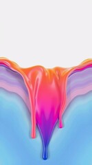 Naklejka premium Vibrant colorful paint dripping abstract background