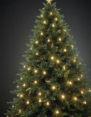 Blurred twinkling lights on a lush green Christmas tree ,  green,  defocused,  backdrop