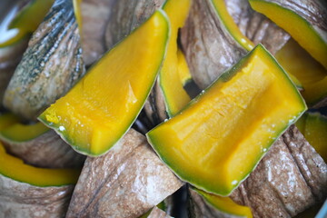 Steamed pumpkin simple, sweet, and naturally beautiful
