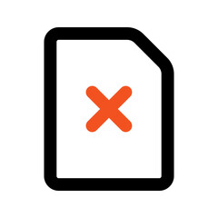 Obraz premium error line color icon