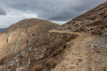 Inca road (Qhapaq Nan) near Tarma town, Peru