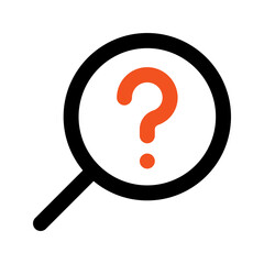 nvestigation line color icon