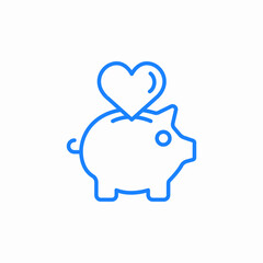 piggy bank icon sign vector
