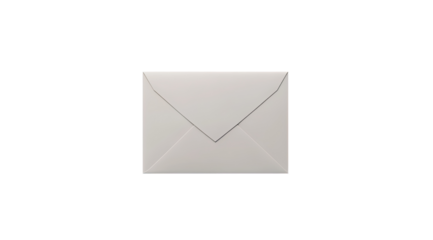 Blank white envelope