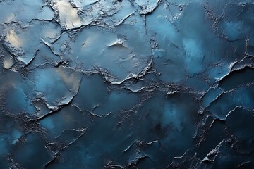 Dark blue textured wall background.