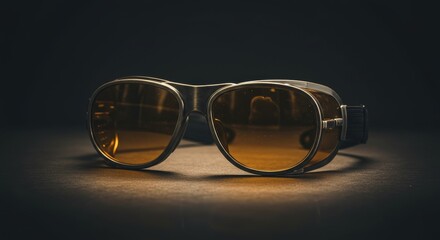 Studio shot showcasing protective eyewear designed for safety and functionality