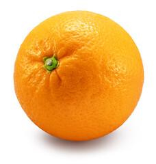 Orange fruit isolated on white background. File contains clipping path.