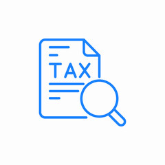 tax monitoring icon sign vector