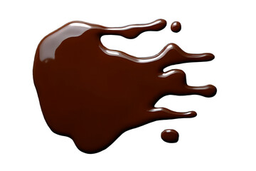 Obraz premium chocolate-splatter-graphic-design-element-food-illustration-melted-texture