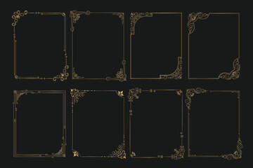 set of ornate frames