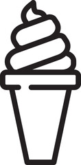 Ice cream vector illustration. Ice cream icon