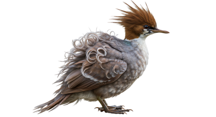 Detailed Portrait of a Piedbilled Grebe with Textured Feathers