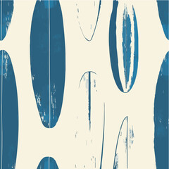  Illustration seamless pattern of Retro surf for poster